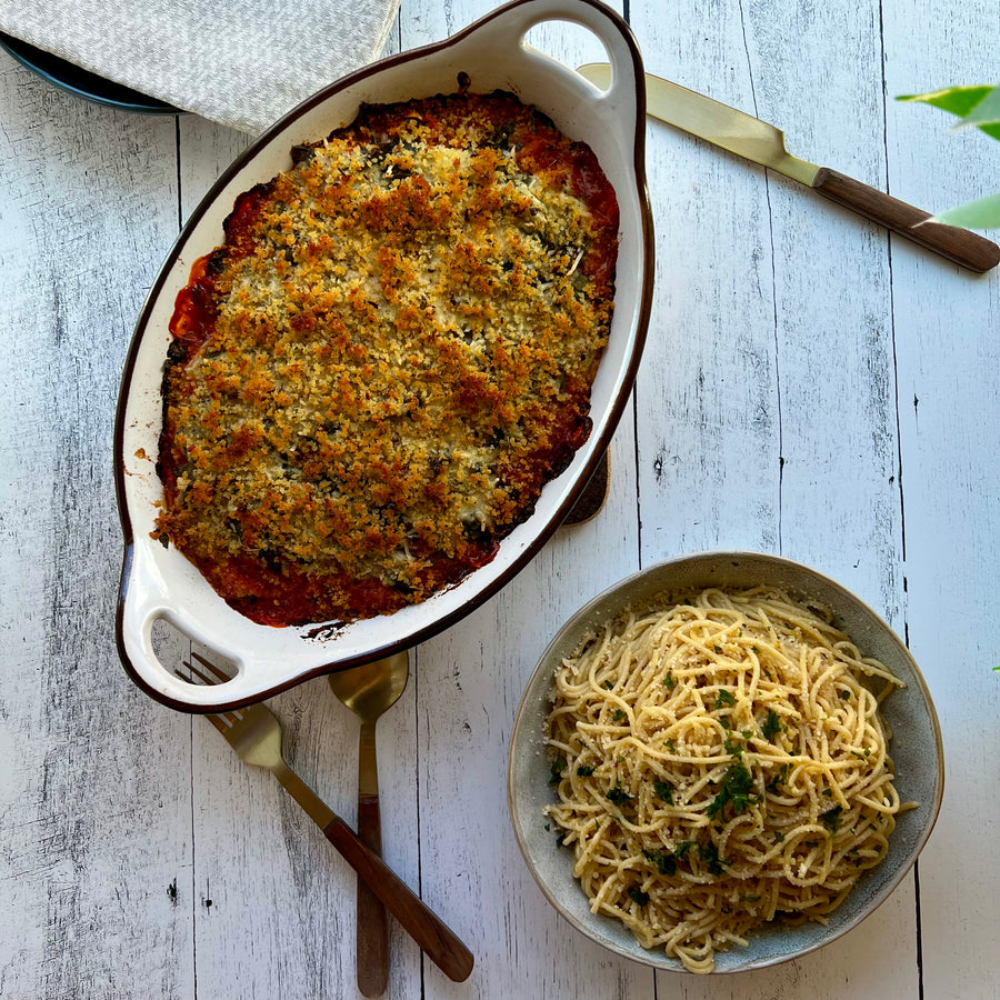 Tofu Parmigiana Bake