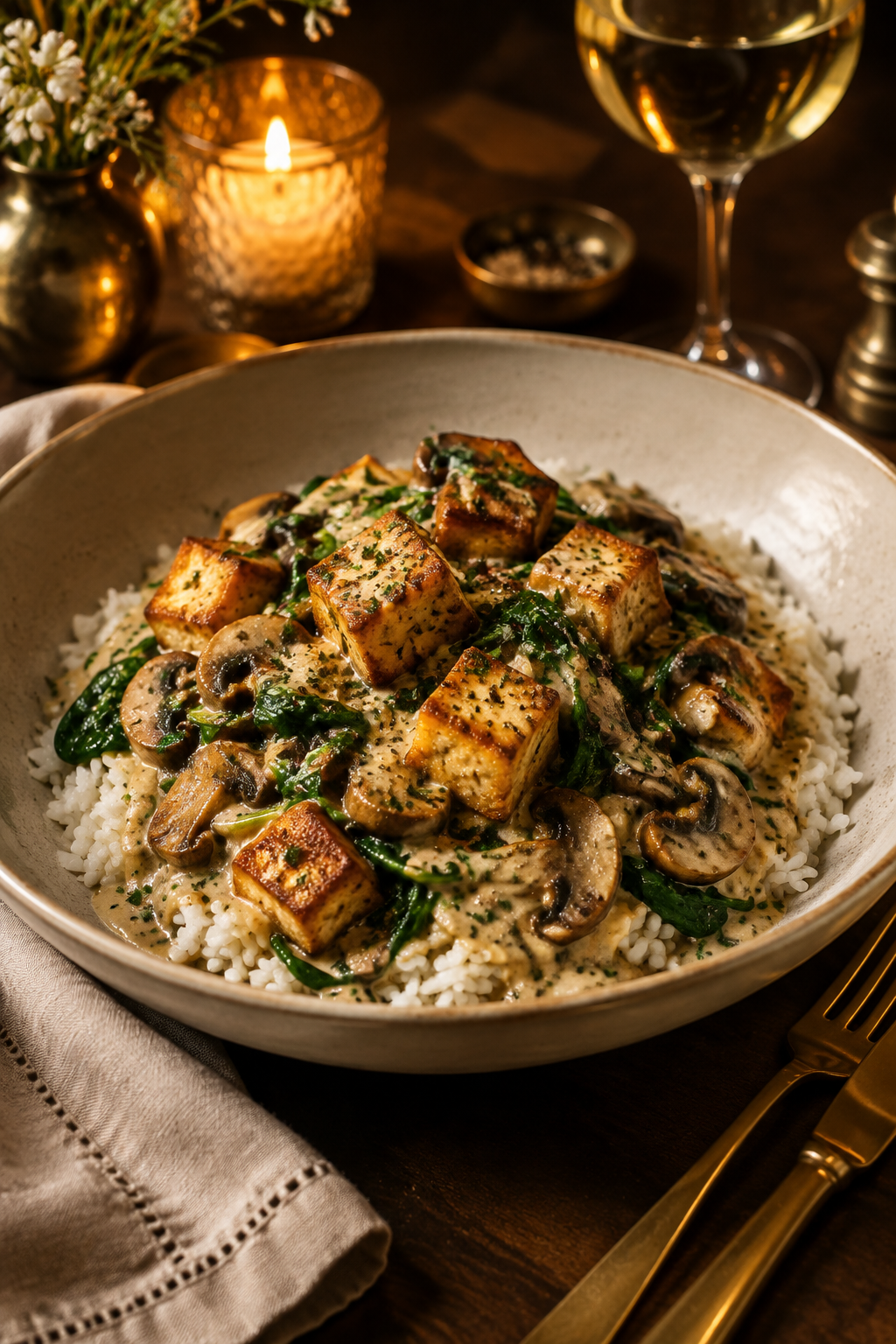 Tofu Florentine
