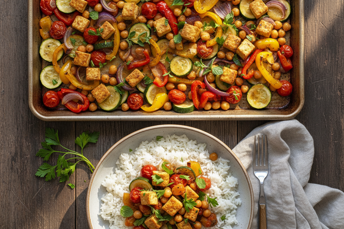 Mediterranean Sheet Pan Bake