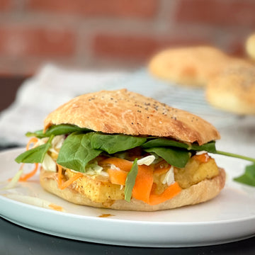 Curried Tofu Banh Mi Sandwich
