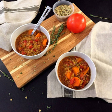 Smoky Lentil Stew with Ancient Grain